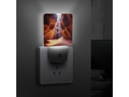 Antelope Canyon Led Night Light Com Sensor Crepuscular Quarto, Banheiro, Cozinha, Escadas E Corredor