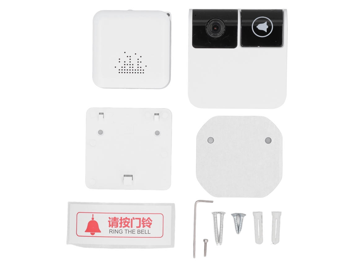 Campainha de vídeo inteligente wifi com monitoramento remoto | S/MARCA