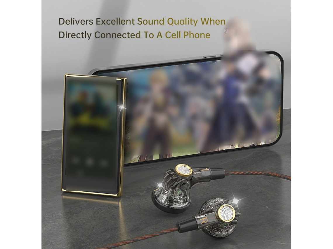 Fones De Ouvido Qkz Hifi Com Microfone E Controle