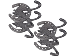 Conjunto 4 Ganchos Parede Ferro GOKOCO