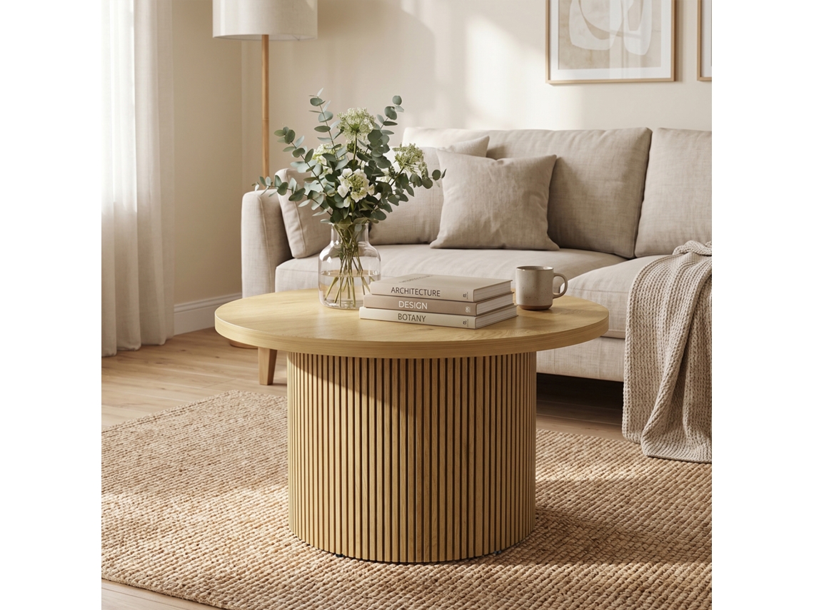 Mesa, Em Mdf, 45 X 80 X 80 Cm, Para Uso Em Sala De Estar