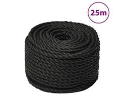 Rope, Ropes Vidaxl Preto Polipropileno (n/a)