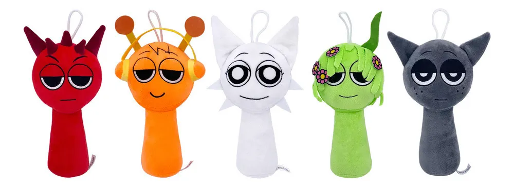 Plush Sprunki Rhythm Box Pelúcia 20cm 5 Peçasvayotoy