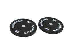 Conjunto Discos Pretos 2 10 Kg 5 Cm Esportivos Barra Halteres Fixação Ø