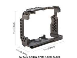 Gaiola Estabilizadora Para Filmadora Puz Para Canon Eos R5 / Eos R6 / Sony A7 Iii E A7m Brilvibera