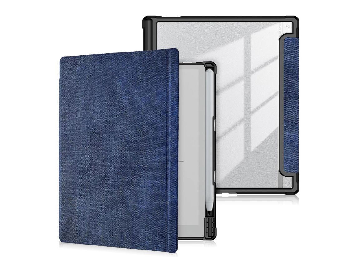 Capa Para E‑reader Boox Tablet Go 10,3 Polegadas (2024), Capa Flip Magnética Fina Czhhmart Azul Escuro