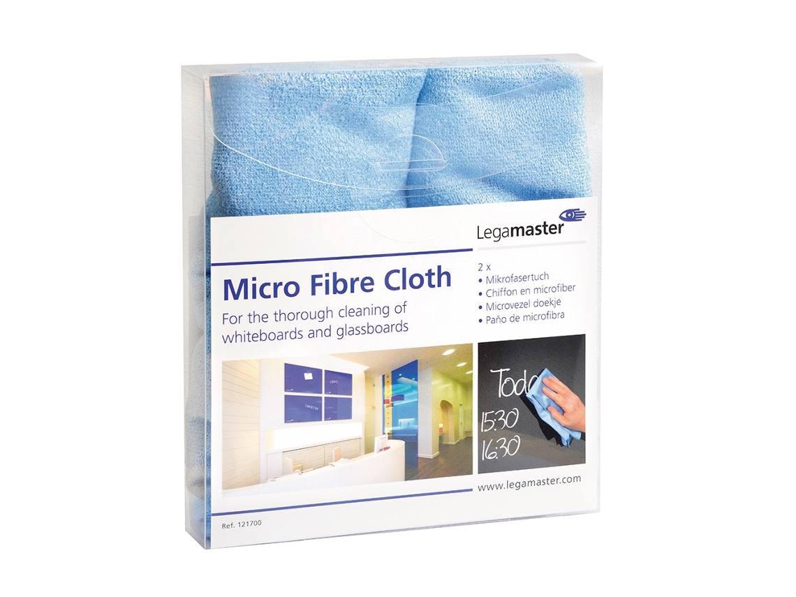 Pano de microfibra para limpeza de molduras brancas e painéis de vidro - 2 unidades