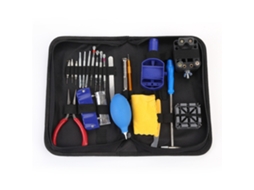 Conjunto de Ferramentas de Reparo de Relógios 23pcs Profissional Portátil com Mala