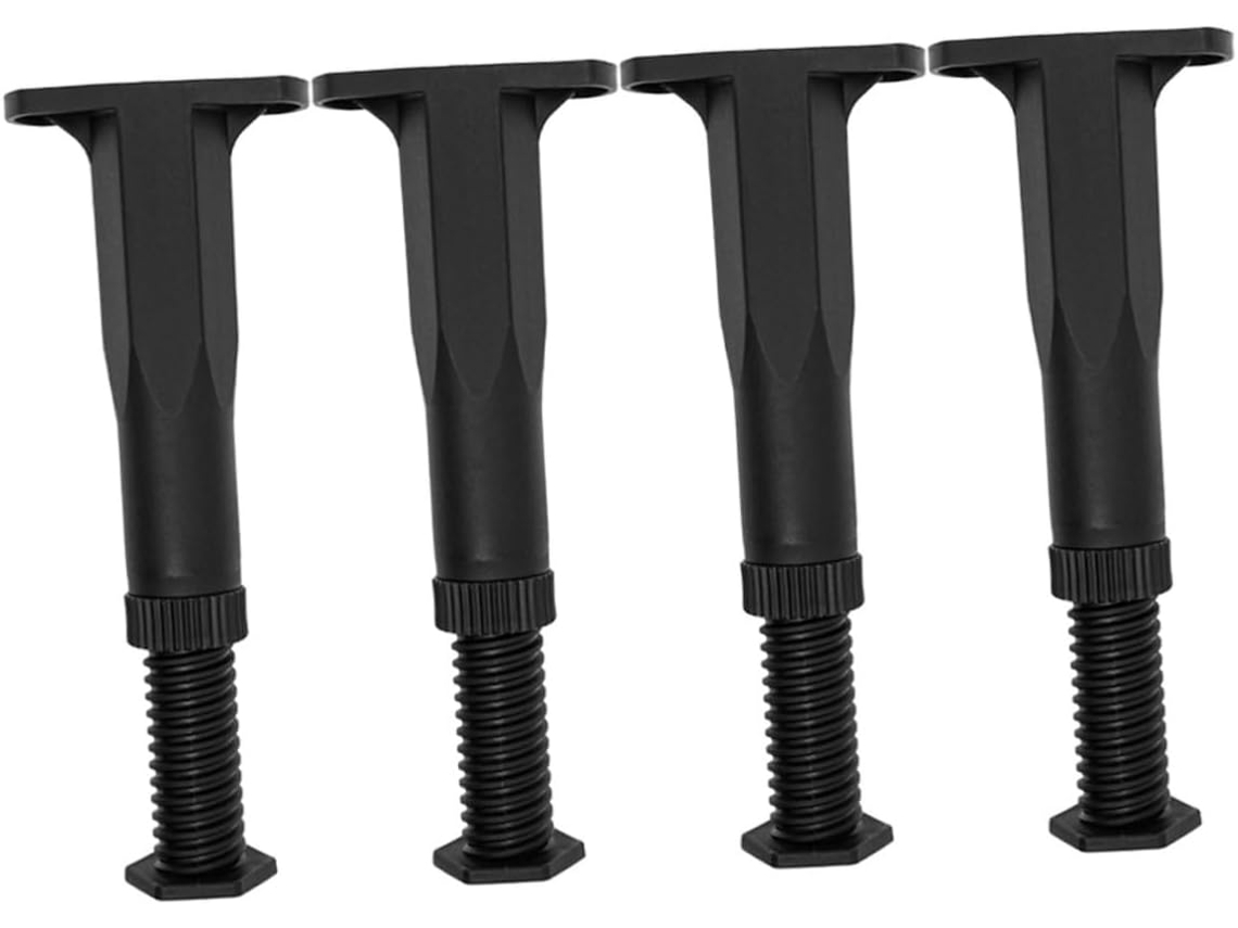 Conjunto De 4 Pés Apoio Ajustáveis Para Cama, Armário E Sofá, Em Material Pp, Com Altura Ajustável De 135a 220mm