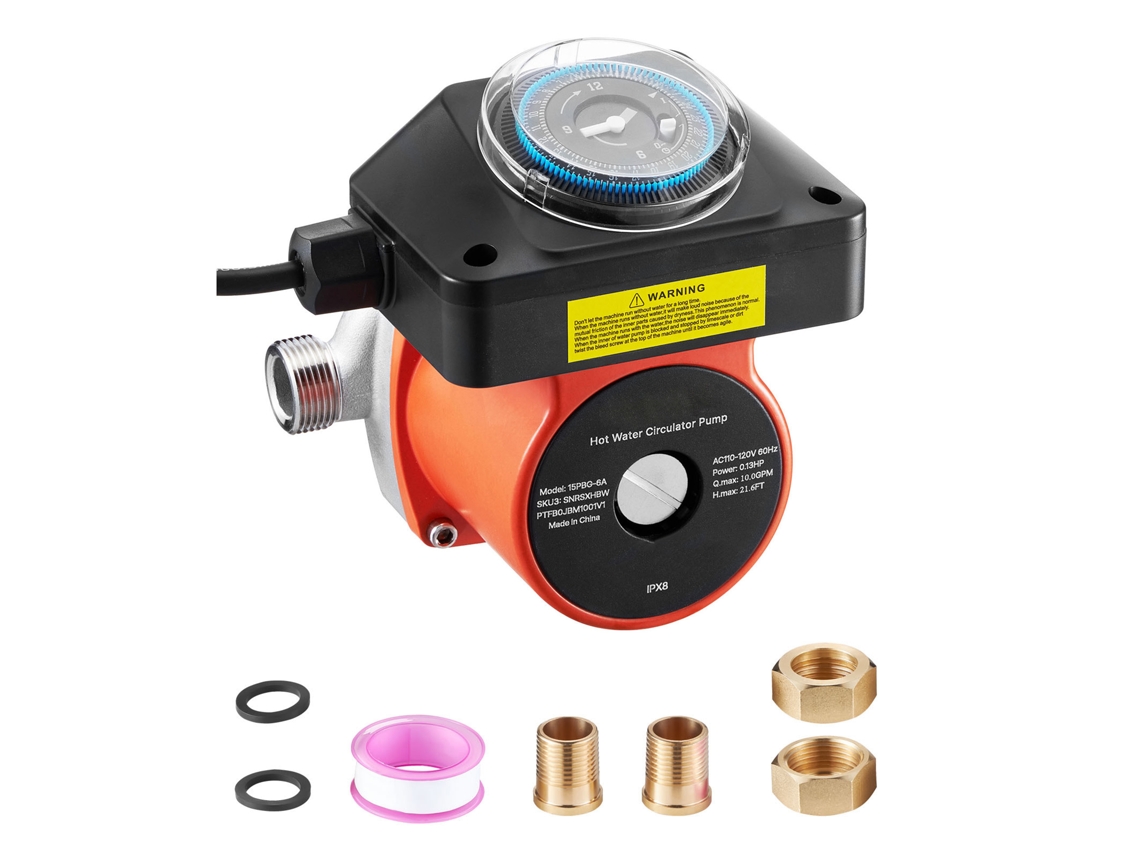 Bomba De Circulação Succebuy Para Água Quente Com Timer De 38 Lpm 100 W