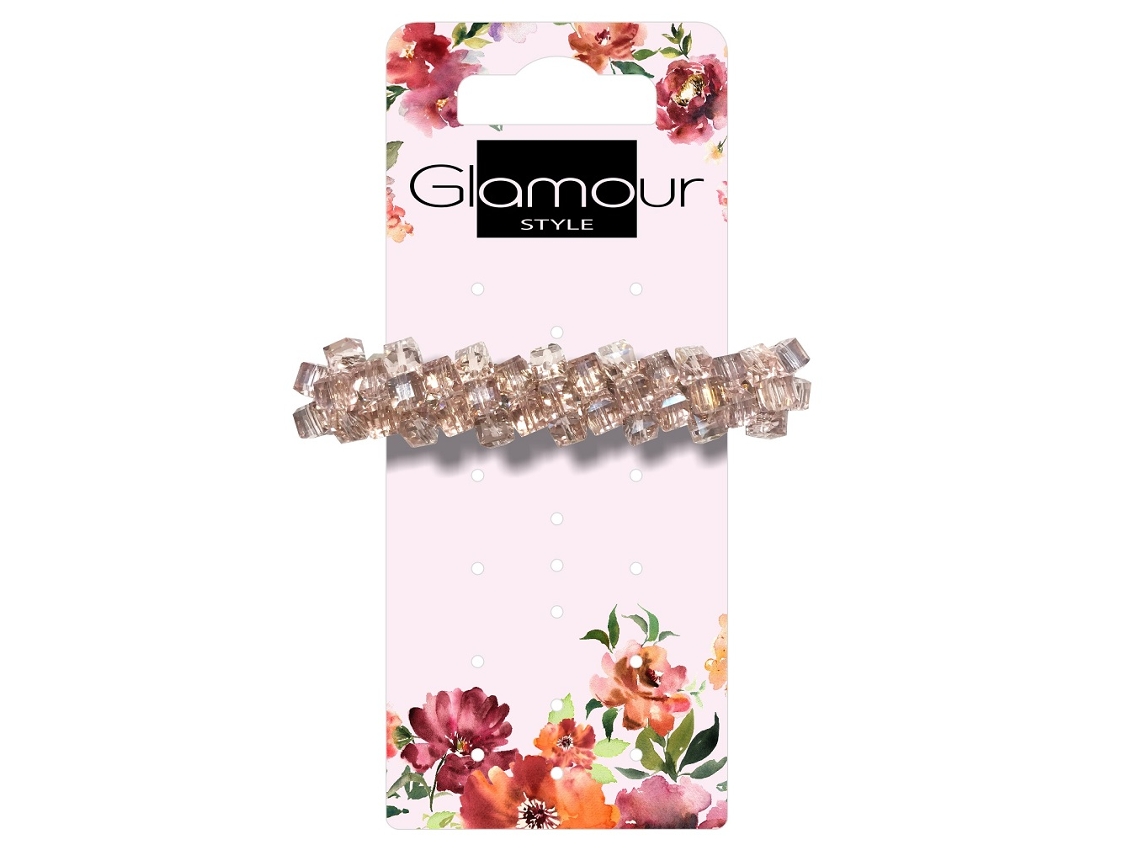 Elegante Grampos Automáticos Para Cabelos Com Cristais Glamour
