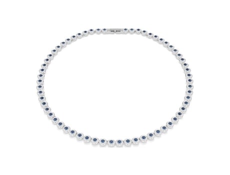 Colar Swarovski Colar Swarovski Tennis Una Angelic Azul Cor Do Material Branco Tamanho/comprimento 40 Cm Branco