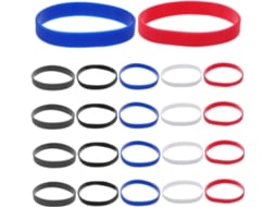 Coheali 50 - Pulseiras de silicone sólidas e elásticas para eventos, esportes e festas, pulseiras à prova d'água para homens