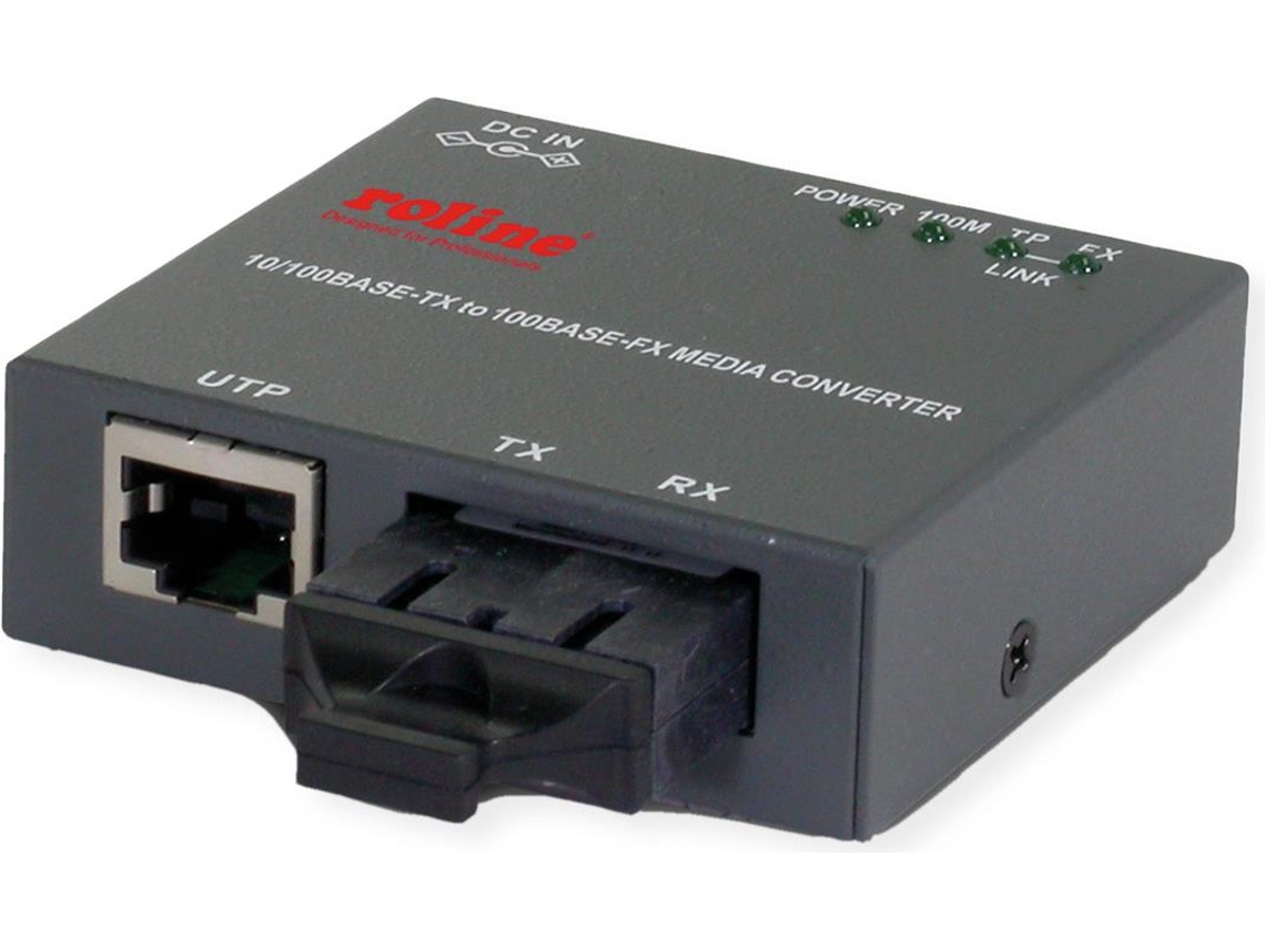 Konverter 10/100 Rj45/sc Conversor Kompakt 0,1 Gbps Ethernet Rj 45 Roline (21.13.1132)