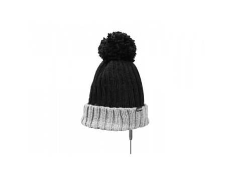 Gorro c/Auscultadores+Micro  Cinza/Preto Auricular