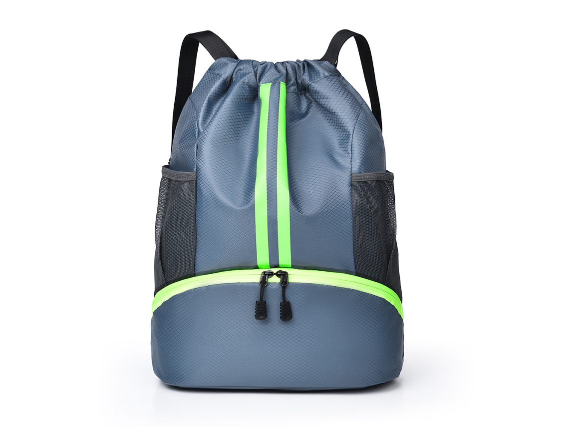 Mochila (cinza), Bolsa Para Basquete Com Separação Para Itens Secos E Molhados, Bolsa Para Guardar Sapatos