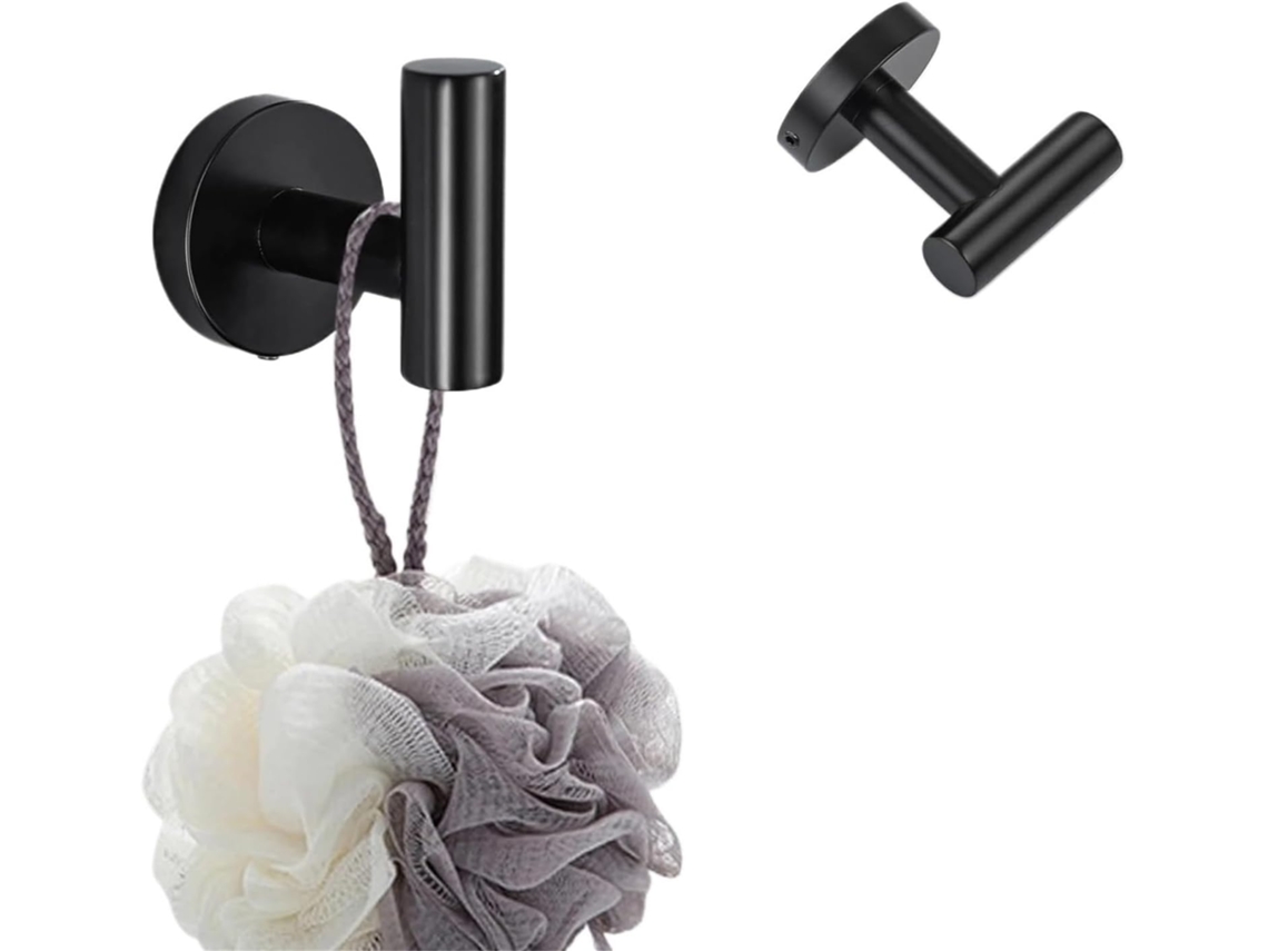 Conjunto De Acessórios Para Banheiro Com Barra Toalha Ajustável, Anel Em Aço Inoxidável 304, Suporte Para Papel