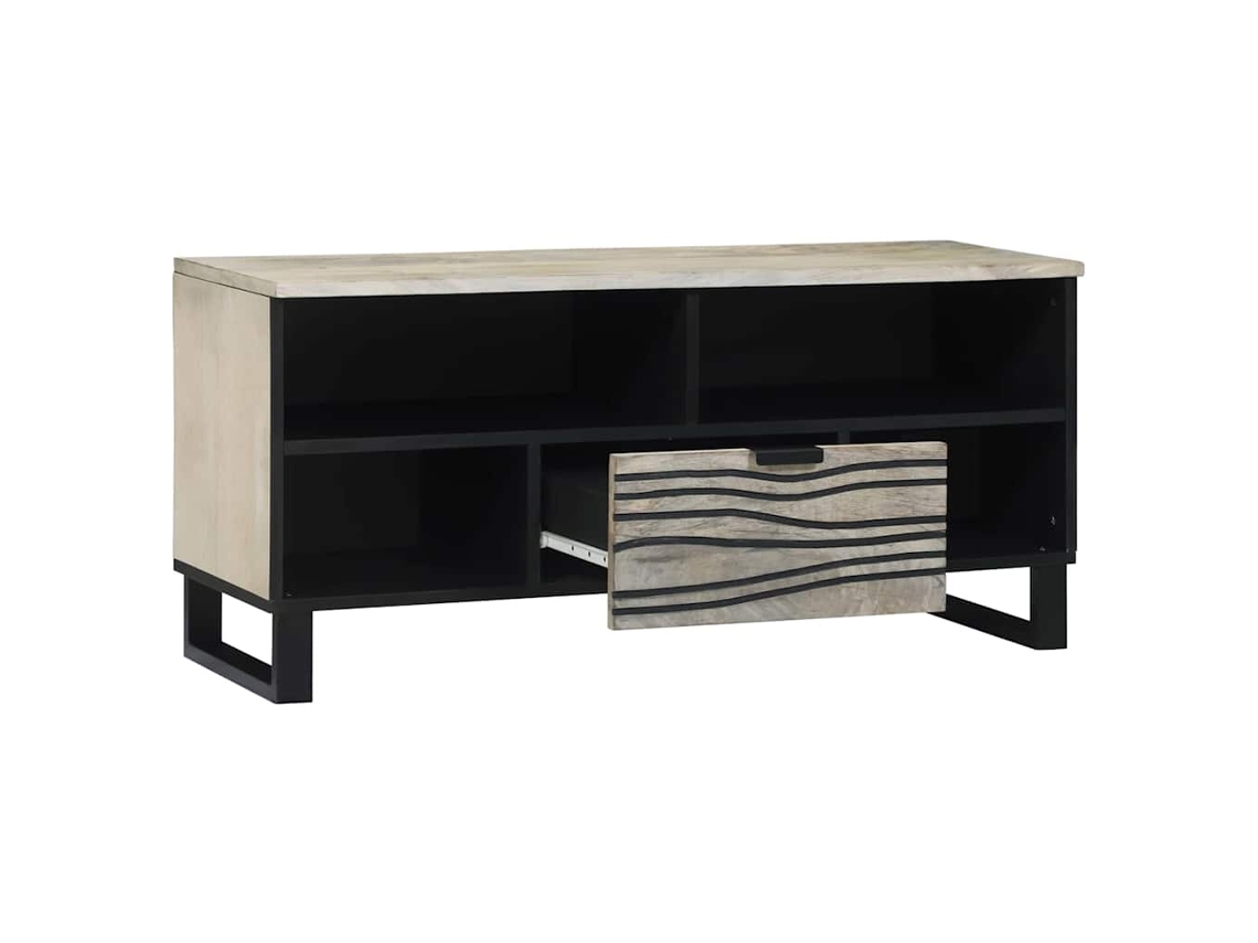 Móveis de TV Branco 105x33x46 cm Madeira Processada MAISON EXCLUSIVE