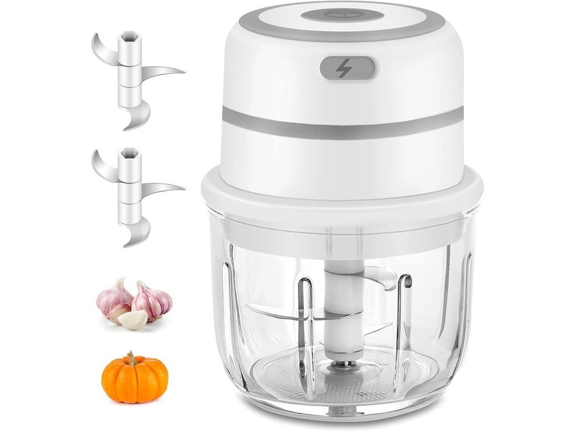 Mini Picadora Eléctrica 2025, Picadora De Alimentos Com Taça De Vidro 300ml, Picadora De Carne E Verduras