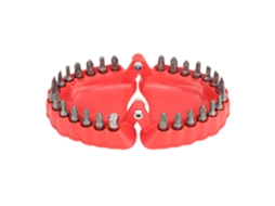 Primerox organizador de Pontas de Furadeira Dentadura 3d 28 Buracos Decorativo Mesa com Pontas