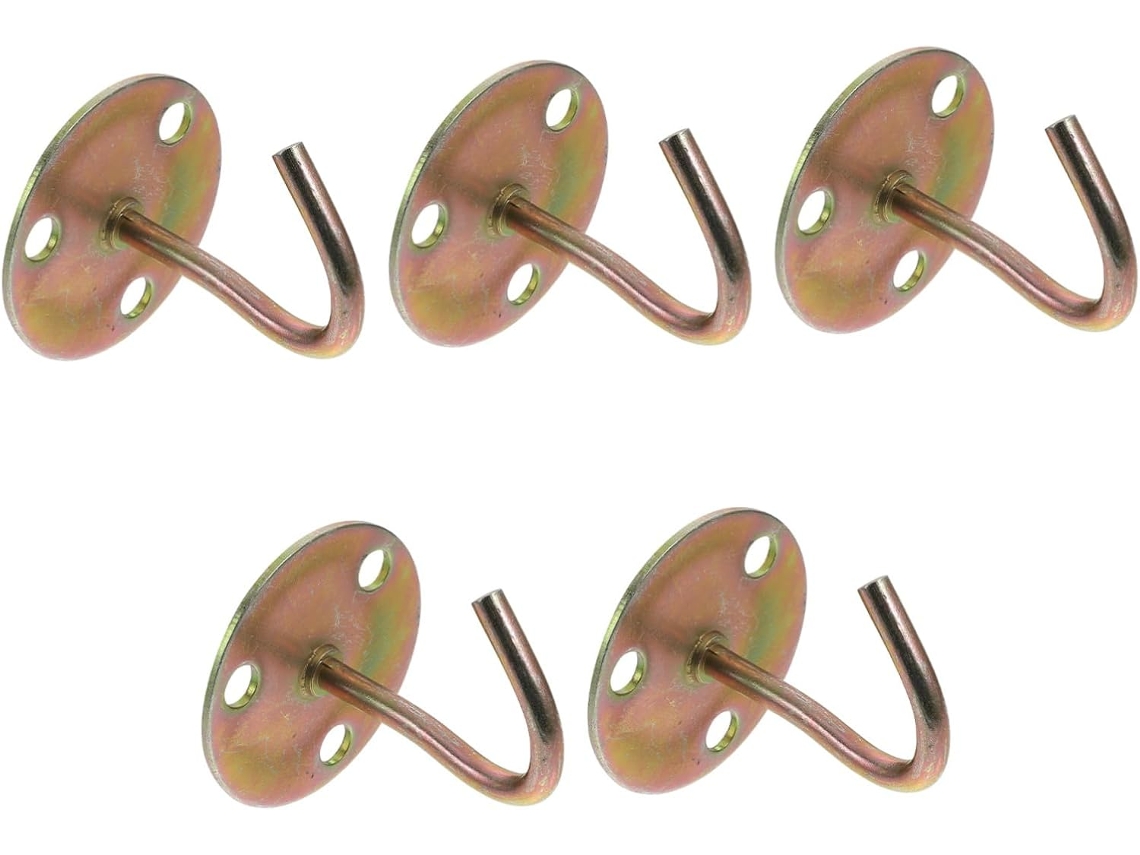 Conjunto De 5 Ganchos Reforçados Anneome Para Parede E Teto, Ferro Pen