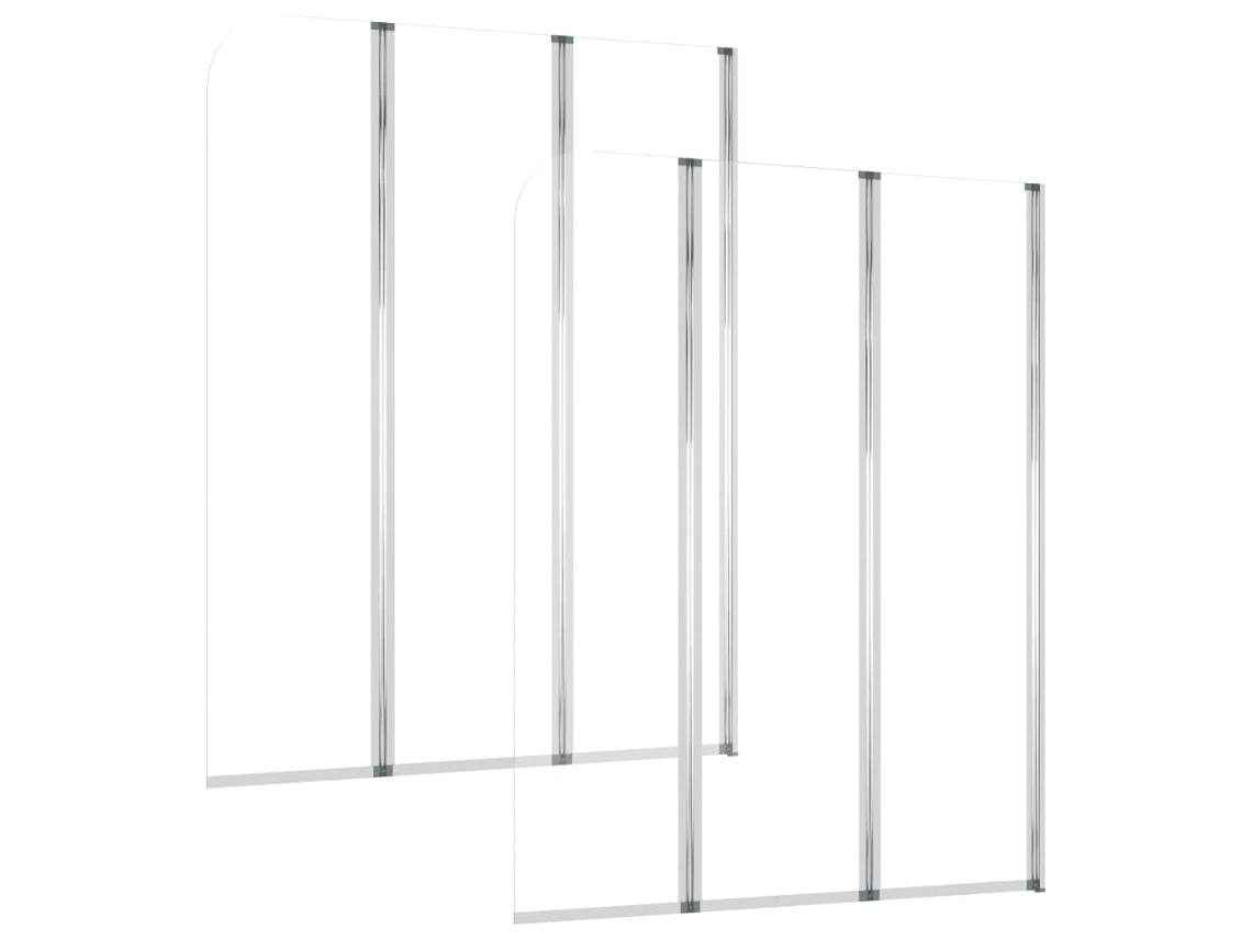 Bath Enclosure, Bath Enclosures Vidaxl Prateado Vidro (104 X 130 Cm)