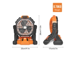Ventilador Lanterna Camping 2em1 Bateria Portátil