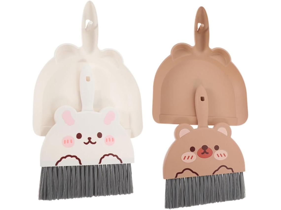 Conjunto De 2 Vassouras E Pás Lixo Pequenas Para Mesa