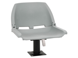 Vidaxl 2 Pcs Conj. Assento Barco Dobrável S/ Almofada 48x51x41cm Cinza