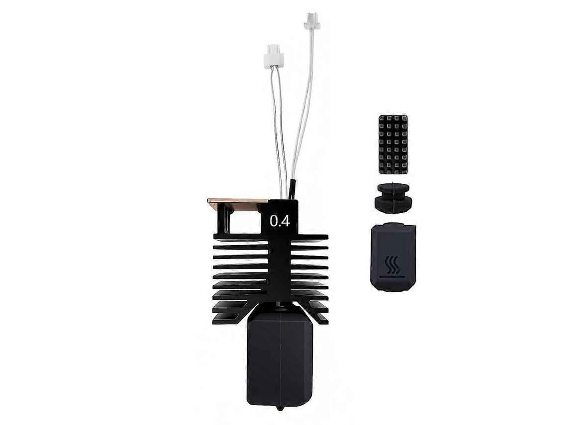 For Snapmaker U1 Hotend Ceramic Block Kit 0.4mm Integrated Hardened Steel Nozzle For Snapmaker U1 3d Printer
