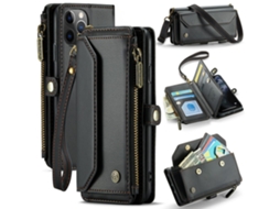 Capa Para Iphone 11 Pro Caseme Pele Sintética Preto