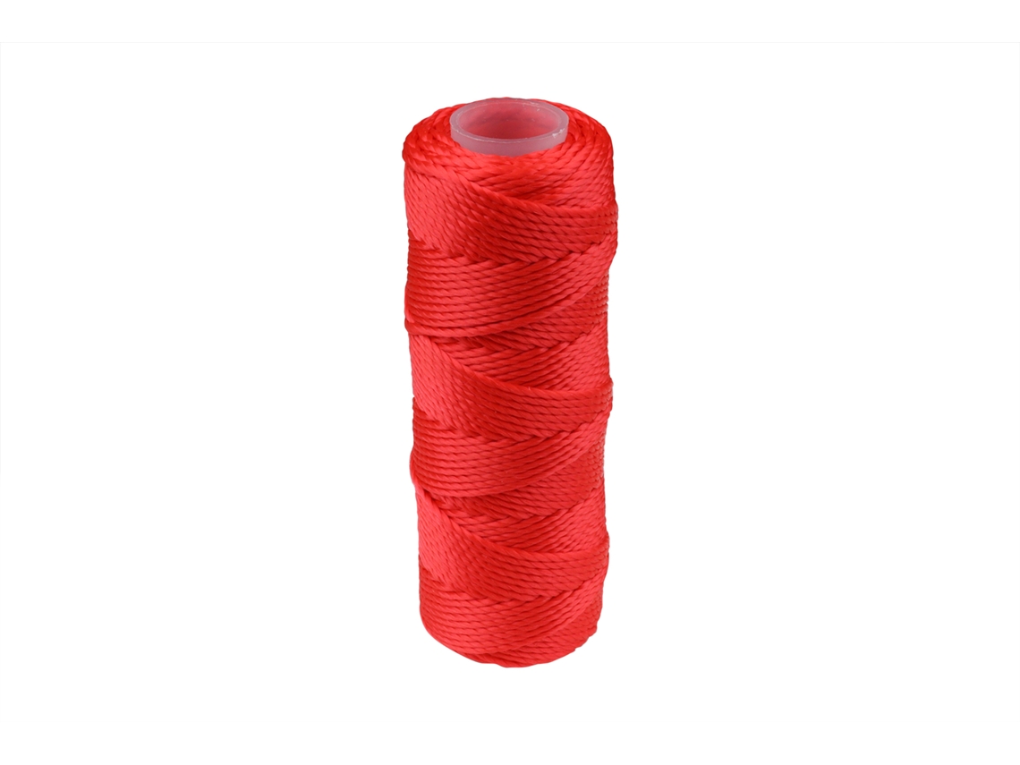 Cordão de Alvenaria 50 M X 1 Mm Vermelho Por Rolo WOVAR