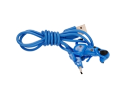 Cabo De Carregamento Rápido Usb-c Blue Dog Em Metal E Plástico.
