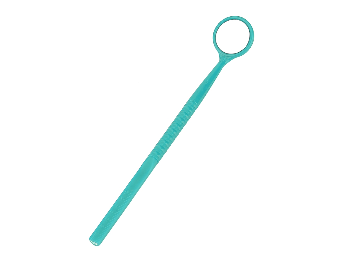 Espelho Bucal Laxiscreed Com Cabo De Fibra De Vidro Para Exame Oral Em Verde