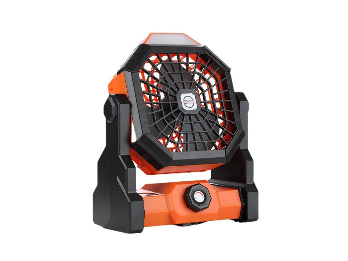 Ventilador De Mesa/camping, Potente E Silencioso Para Quarto Ou Cozinha, 7800 Mah, Recarregável, Usb, Luz Led, Gancho, Velocidades, Silencioso