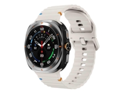 Pulseira De Silicone Com Textura Ondulada E Costurada Para Samsung Galaxy Watch Ultra 47mm