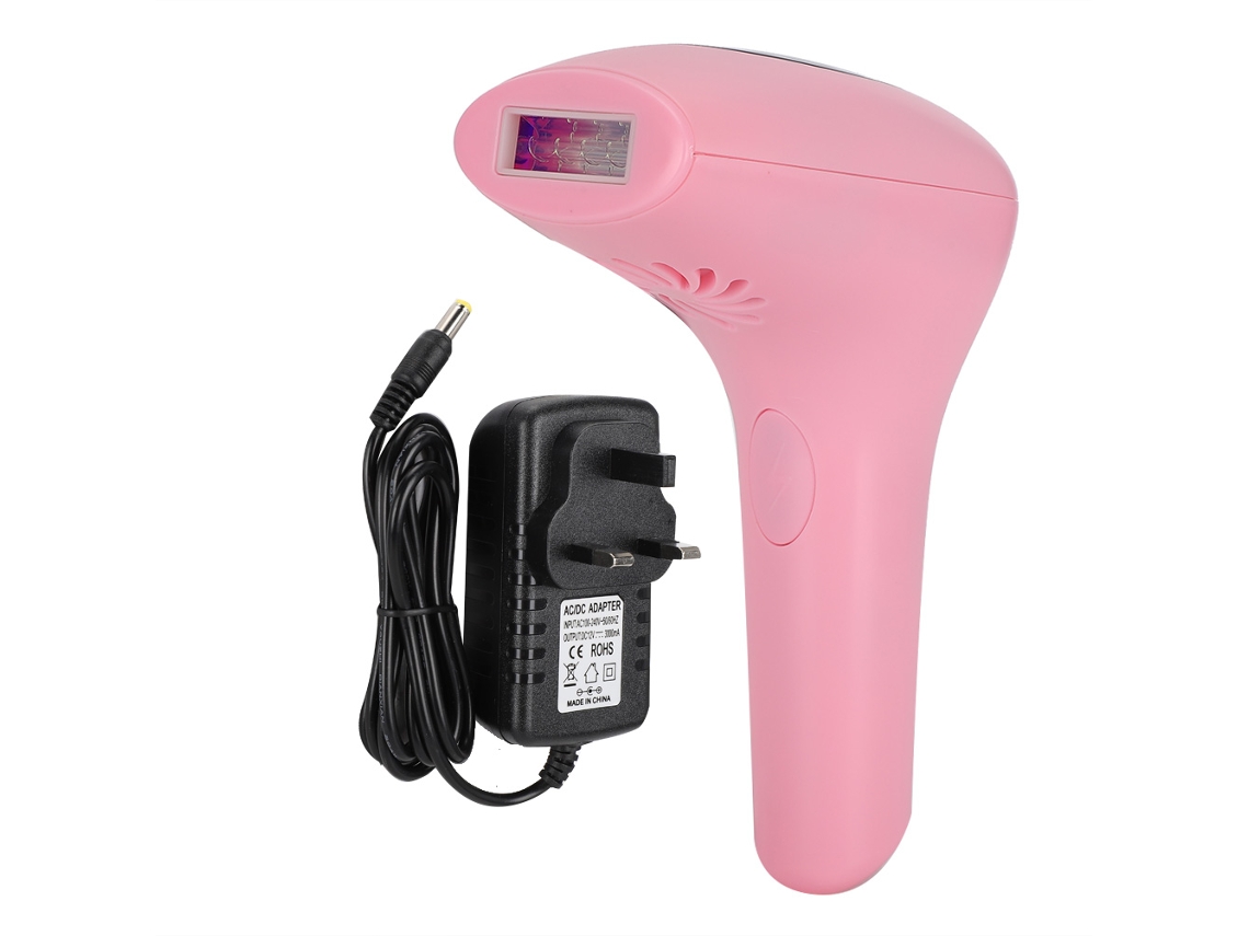 Depilador Elétrico IPL para Pernas e Axilas Rosa (100-240V) - Modelo 2026 - Reino Unido