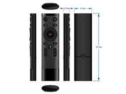Control remoto inalámbrico 2.4G con función ratón y entrada de voz para Smart TV, Android TV, PC y proyector | S/MARCA