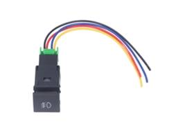 Interruptor De Farol De Neblina Abs Com Cabo E Led 10a 12v Para Modificação De Carro