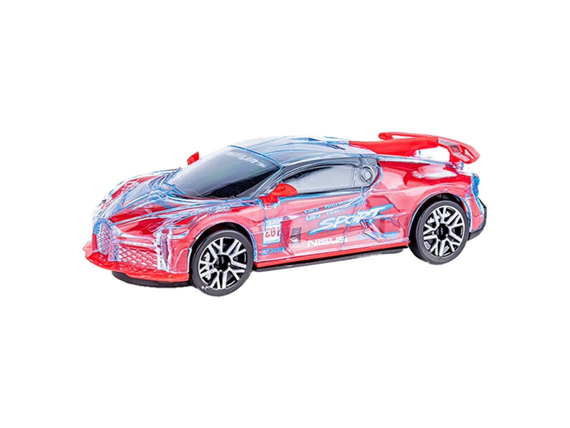 Brinquedos para Carros Brinquedos Iluminados para Crianças com Led Piscante Carros de Brinquedo para Meninos de 3 Anos -Vermelho JEDBESETZT