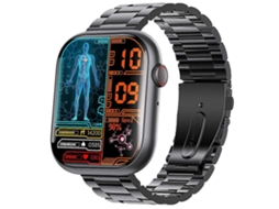 Smartwatch F58 para medir pressão arterial, ácido úrico, oxigênio no sangue e sono. Chamadas Bluetooth. Glicose no sangue. Bicicleta elétrica Ly.