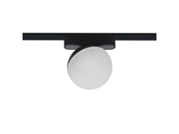 Foco Carril Led Magnético Monofásico 25Mm Super Slim 10W 48V Cri90 Preto Ø100 Mm