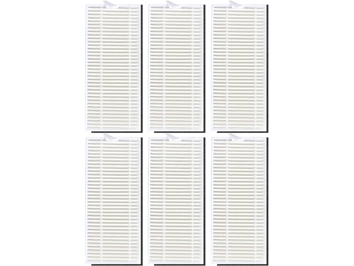 Kit Com 6 Filtros De Reposição Laváveis Para Aspirador Pó Abir K30,