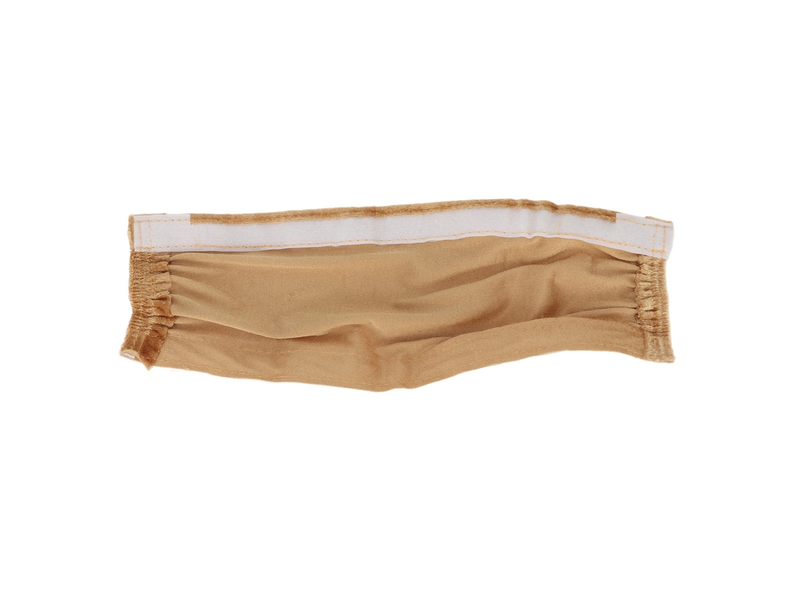 Capa de Flanela para fio e corrente com velcro para lustres e luminárias bege 30cm | S/MARCA