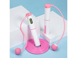 Corda De Pular Sem Fio Inteligentecom Contador, Ideal Para Exercícios De Fitness Em Interiores (rosa). Czhhmart