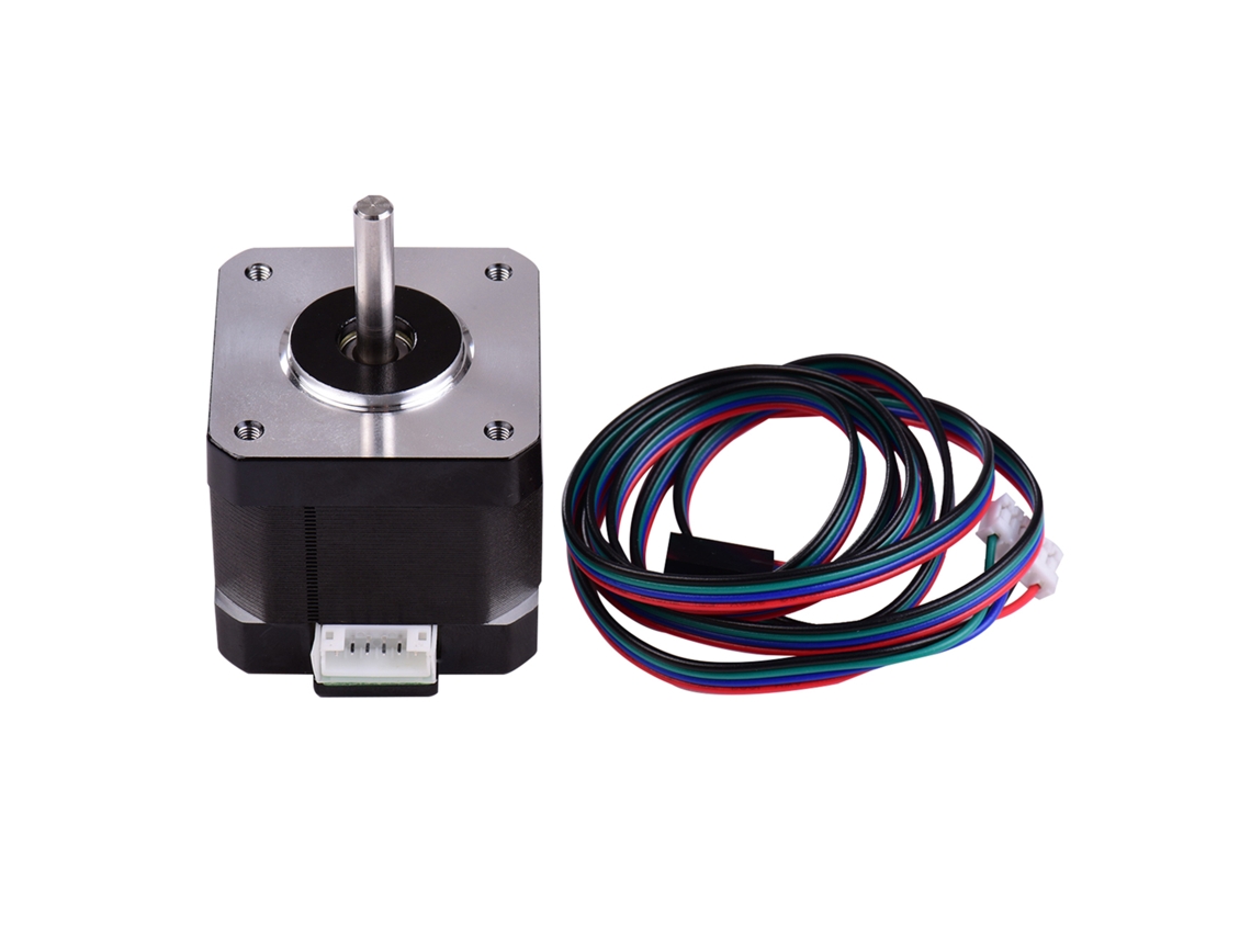 Motor De Passo Nema 17 0.9 Grau 42mm 2 Fases Baixo Ruído Para Impressora 3d Cnc Com Cabo 1m 17hs4401s