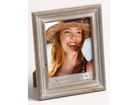Moldura Dijon Wooden Portrait Frame Tamanho 15x20 cm marrom