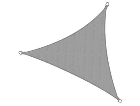 Toldo Solvision Hs9 300X300X300Cm Triangular Cinzento Pead SOL ROYAL