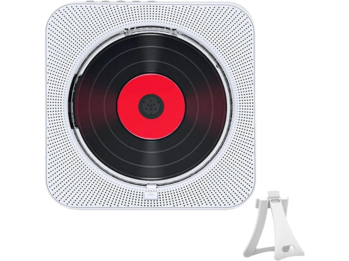 Leitor Cd/cd Recarregável Com Entrada De 3,5 Mm, Leve E Portátil Para Camping E Viagens, Reprodutor De Música