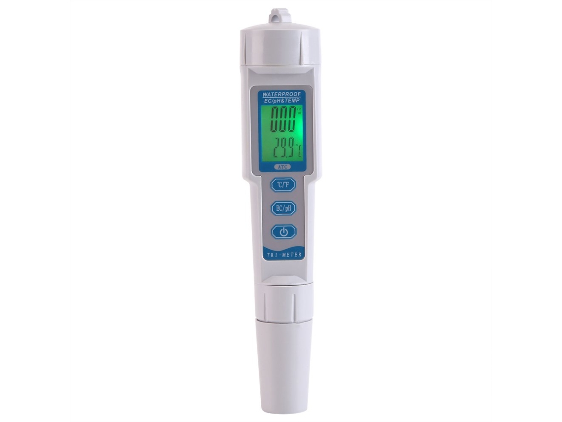Medidor Digital de Ph e Qualidade da Água Ec AQUAFORGE para Piscinas, Aquários, Spas